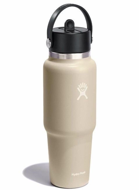 Butelka termiczna ze słomką Hydro Flask Wide Mouth Travel Bottle 946 ml - oat