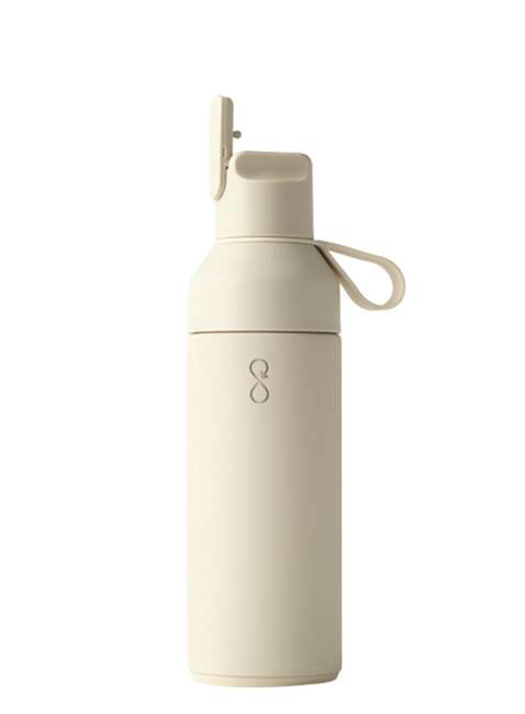 Butelka termiczna ze słomką Ocean Bottle GO 0,5 l - sand stone