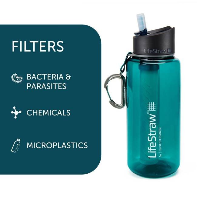 Butelka z filtrem LifeStraw Go 1 l - dark teal