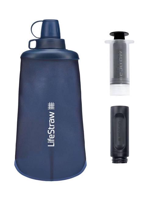 Butelka z filtrem LifeStraw Peak 0,65 l - dark mountain grey