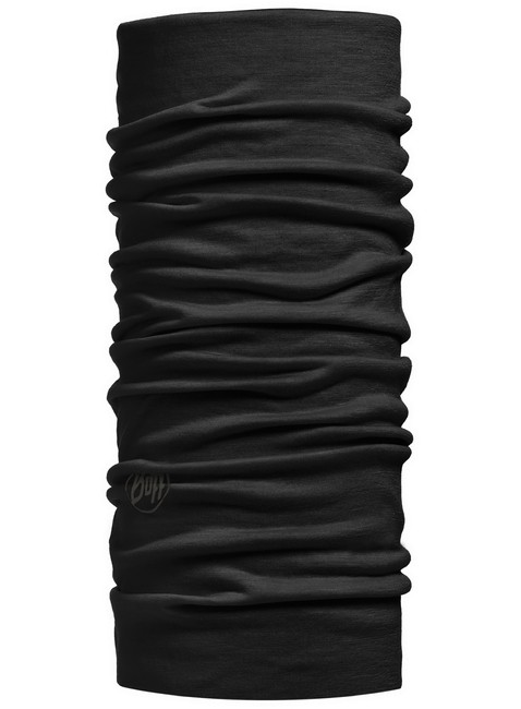 Chusta wielofunkcyjna Buff Merino Lightweight Neckwear - solid black