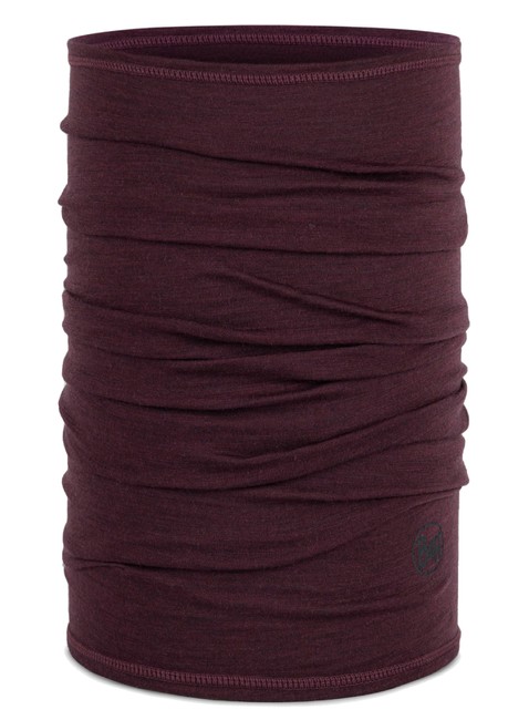 Chusta wielofunkcyjna Buff Merino Lightweight Neckwear - solid garnet