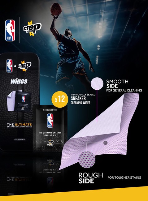 Chusteczki czyszczące do butów Crep Protect NBA Wipes Bio 12 sztuk