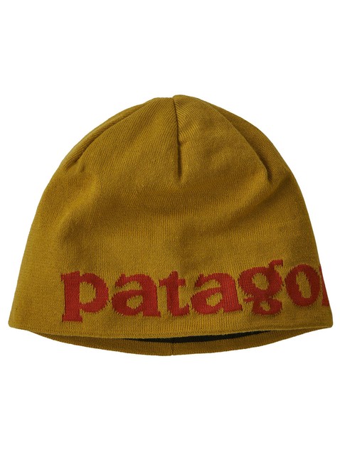 Czapka Patagonia Beanie Hat - logo belwe / cosmic gold