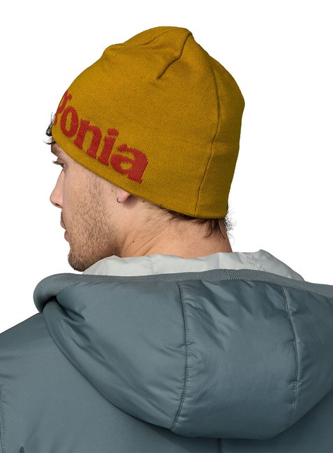 Czapka Patagonia Beanie Hat - logo belwe / cosmic gold