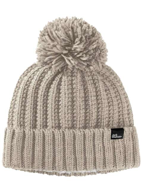 Czapka damska Jack Wolfskin Highloft Knit Beanie W - dusty grey