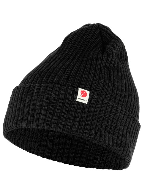 Czapka dzianinowa Fjallraven Rib Hat - black