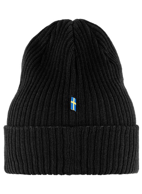 Czapka dzianinowa Fjallraven Rib Hat - black