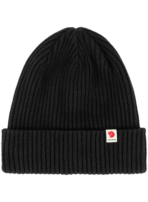 Czapka dzianinowa Fjallraven Rib Hat - black