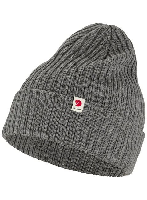 Czapka dzianinowa Fjallraven Rib Hat - grey