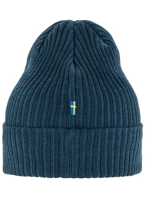 Czapka dzianinowa Fjallraven Rib Hat - indigo blue