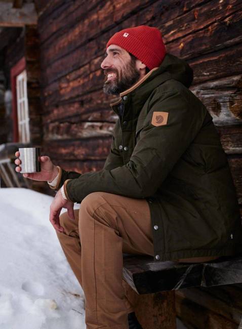 Czapka dzianinowa Fjallraven Tab Hat - autumn leaf