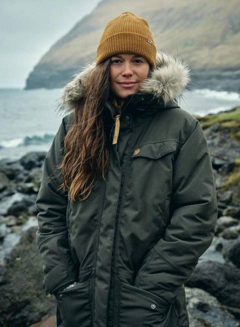 Czapka dzianinowa Fjallraven Tab Hat - autumn leaf