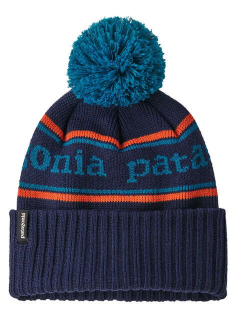 Czapka dziecięca Patagonia Kid's Powder Town Beanie - park stripe / new navy