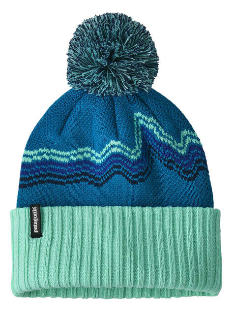 Czapka dziecięca Patagonia Kid's Powder Town Beanie - ridge rise / belay blue