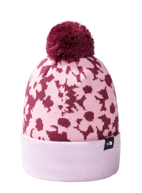 Czapka dziecięca The North Face Kid's Ski Tuke Beanie - boysenberry / gradient floral print