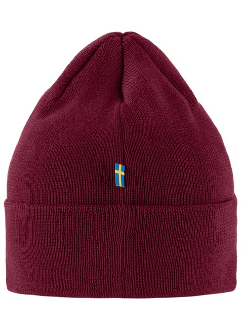 Czapka klasyczna Fjallraven Vardag Classic Beanie - bordeaux red