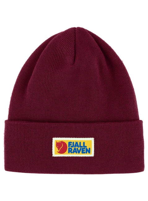 Czapka klasyczna Fjallraven Vardag Classic Beanie - bordeaux red