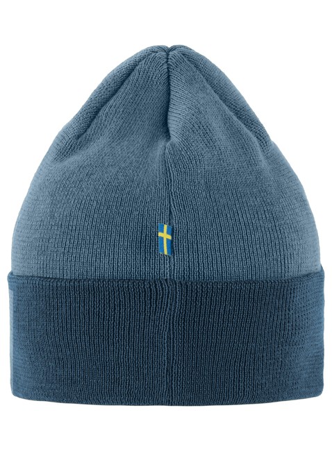 Czapka klasyczna Fjallraven Vardag Classic Beanie - indigo blue / dawn blue