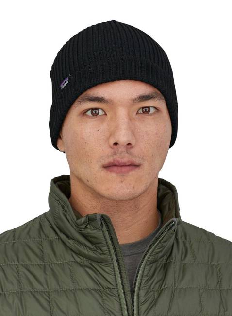 Czapka unisex Patagonia Fisherman's Rolled Beanie - black