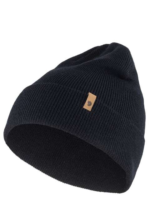 Czapka wełniana Fjallraven Classic Knit Hat - dark navy