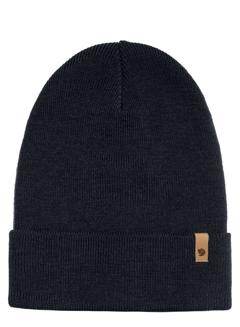 Czapka wełniana Fjallraven Classic Knit Hat - dark navy