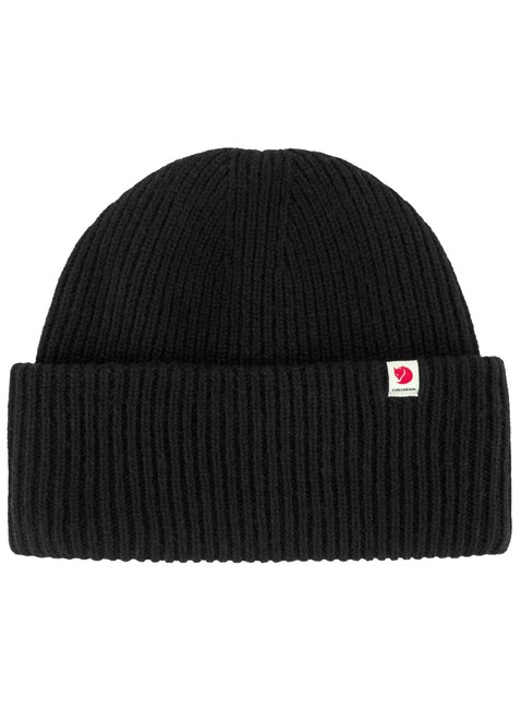 Czapka wełniana Fjallraven Heavy Beanie - black