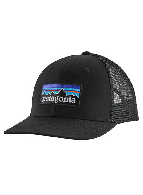 Czapka z daszkiem Patagonia P-6 Logo Trucker Hat - black