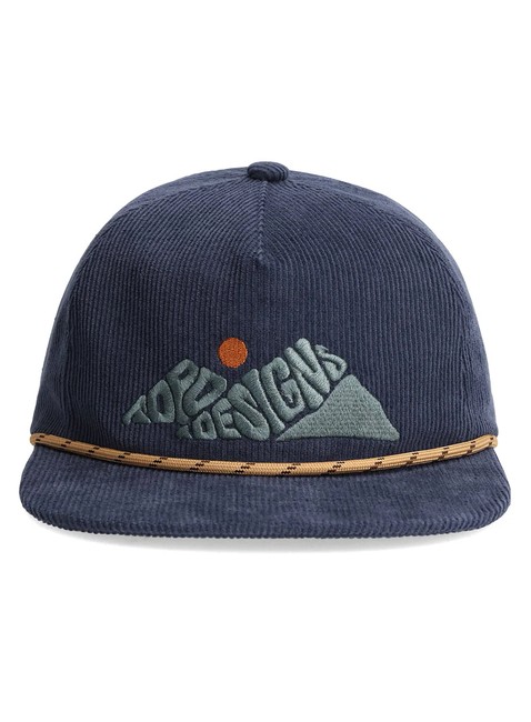 Czapka z daszkiem Topo Designs Corduroy Trucker Hat - rugged peaks / navy