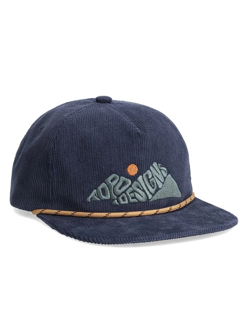 Czapka z daszkiem Topo Designs Corduroy Trucker Hat - rugged peaks / navy