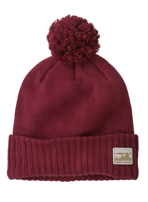 Czapka z pomponem Patagonia Powder Town Beanie - 73 skyline / carmine red