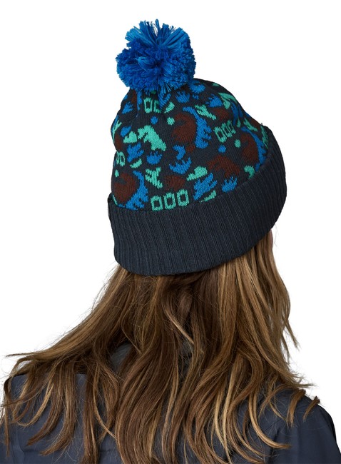 Czapka z pomponem Patagonia Powder Town Beanie - across oceans / smolder blue