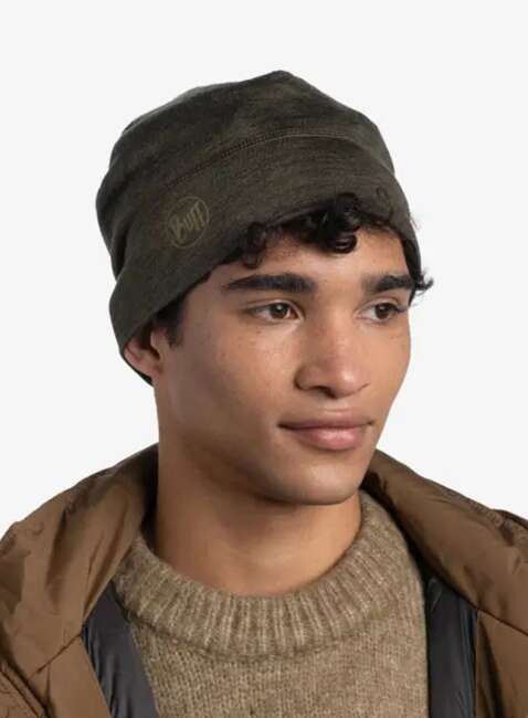 Czapka zimowa Buff Merino Lightweight Beanie - solid bark