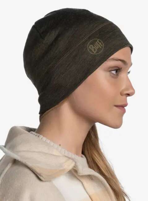 Czapka zimowa Buff Merino Lightweight Beanie - solid bark