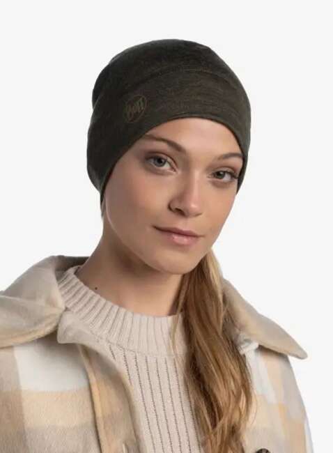 Czapka zimowa Buff Merino Lightweight Beanie - solid bark