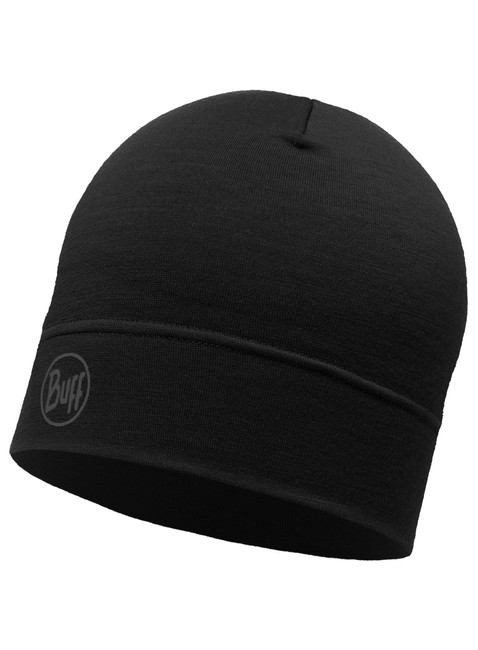 Czapka zimowa Buff Merino Lightweight Beanie - solid black