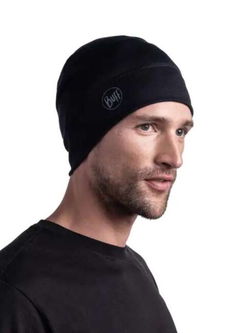 Czapka zimowa Buff Merino Lightweight Beanie - solid black