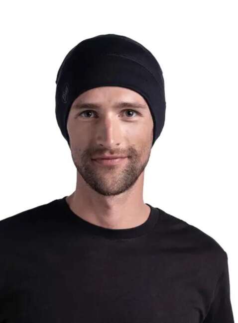 Czapka zimowa Buff Merino Lightweight Beanie - solid black