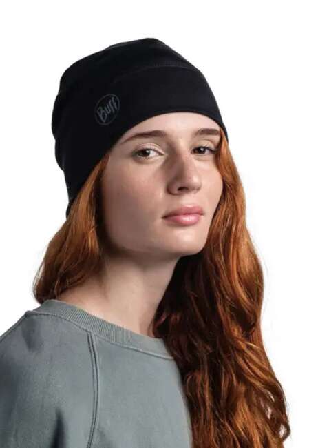 Czapka zimowa Buff Merino Lightweight Beanie - solid black