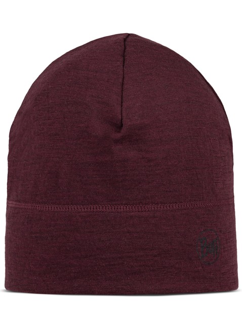 Czapka zimowa Buff Merino Lightweight Beanie - solid garnet