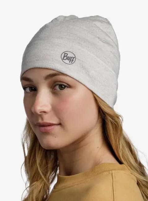 Czapka zimowa Buff Merino Lightweight Beanie - solid light grey