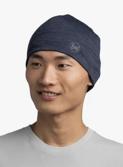 Czapka zimowa Buff Merino Lightweight Beanie - solid night blue