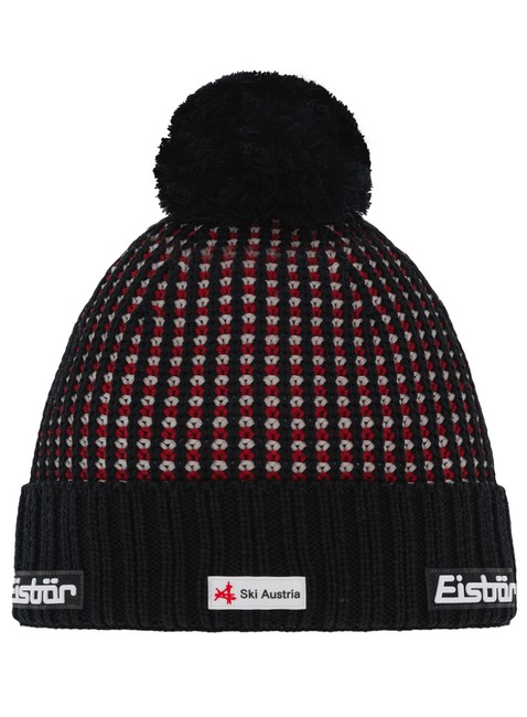 Czapka zimowa Eisbar Flow Oversize Pompon RL SKA - multicolor / black / red