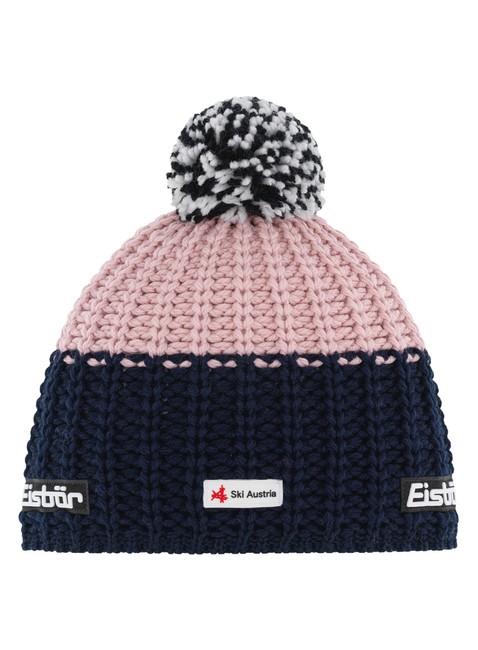 Czapka zimowa Eisbar Refocus Pompon SKA - midnight blue / pink clay