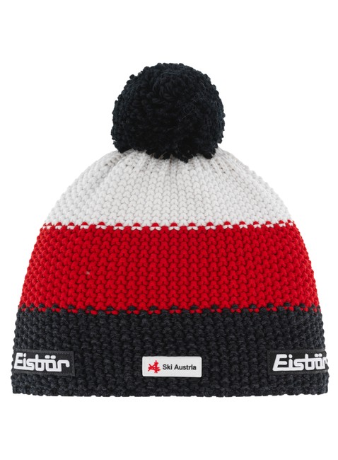 Czapka zimowa Eisbar Star Pompon SKA - multicolor / black / red