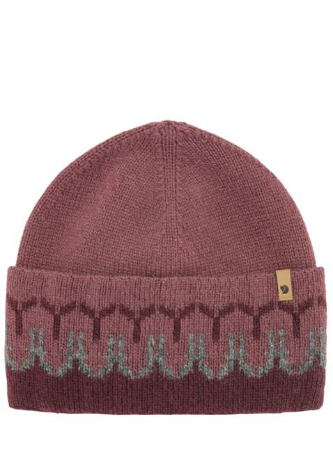 Czapka zimowa Fjallraven Övik Path Knit Beanie - dark garnet  / mesa purple