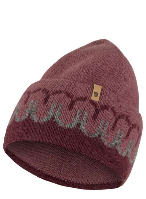 Czapka zimowa Fjallraven Övik Path Knit Beanie - dark garnet  / mesa purple