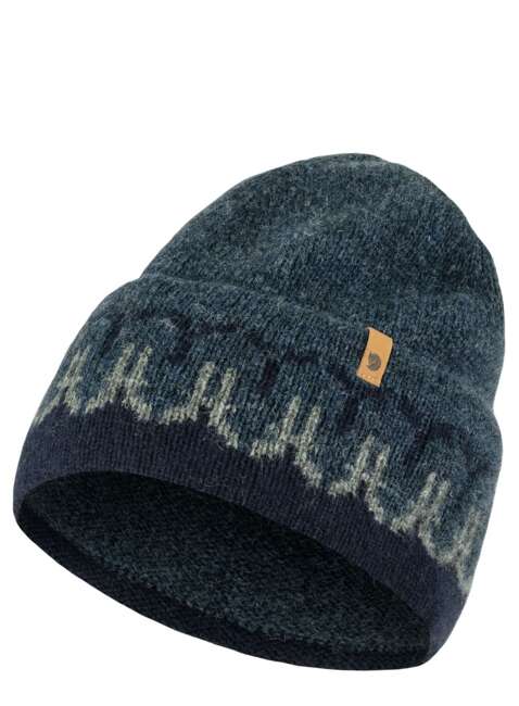 Czapka zimowa Fjallraven Övik Path Knit Beanie - dark navy  / navy