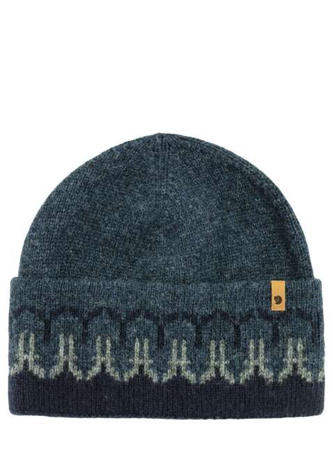 Czapka zimowa Fjallraven Övik Path Knit Beanie - dark navy  / navy