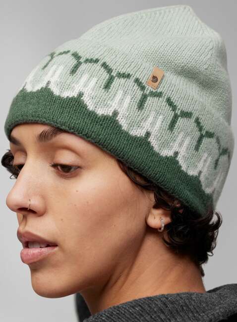 Czapka zimowa Fjallraven Övik Path Knit Beanie - deep patina  / misty green